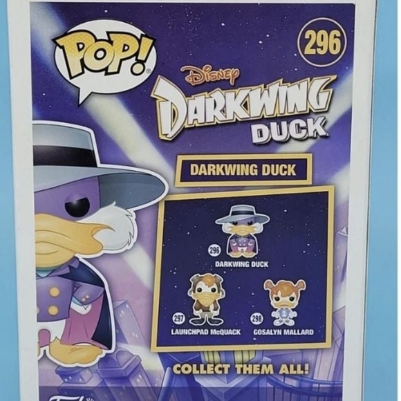 Funko Pop! Disney 'DARKWING DUCK' #296. NIB - Picture 4 of 7